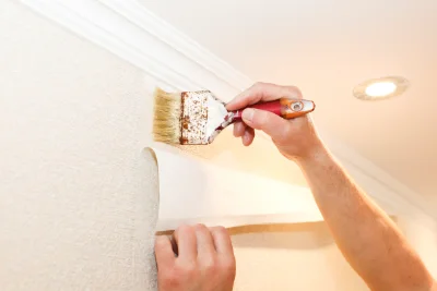 Pose de papier peint à Champcueil — revêtements muraux et toiles de verre